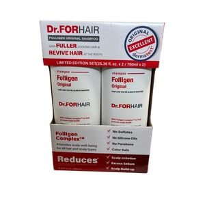 Dr. FORHAIR Folligen Original Shampoo 750ml x2 Limited Edition Set Scalp Care